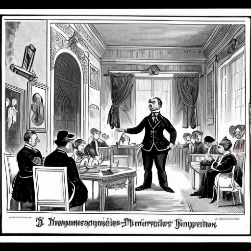 Hazme una viñeta del s. XIX satírica del imperio Alemán.
