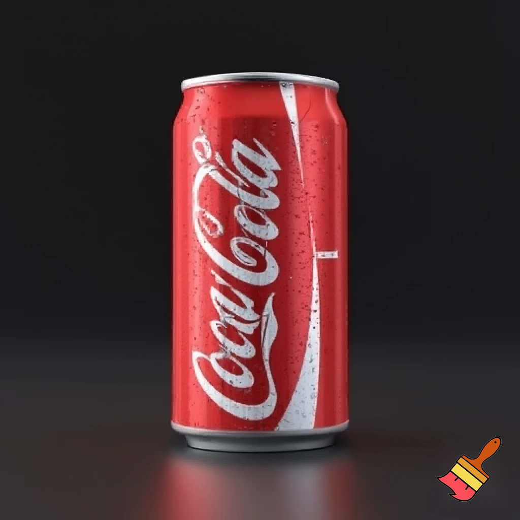 Realistic cocacola can 