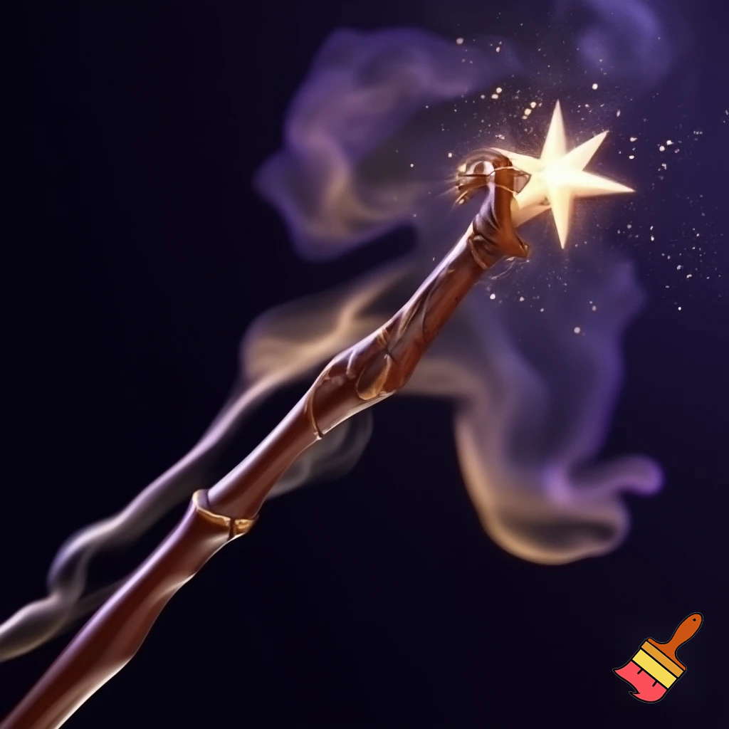 Magic ones magic wand with a star