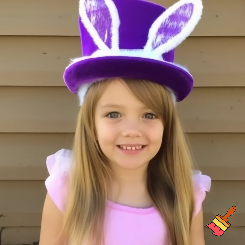 Easter bunny headband, top hat, Easter hat headband, top hat, purple and white, purple and white velvet top hat
