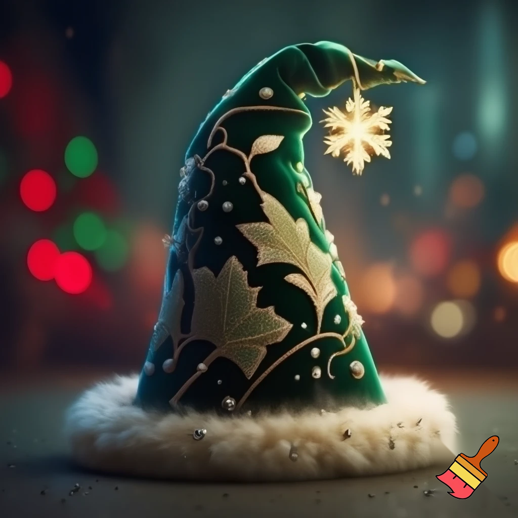 Christmas wizard hat