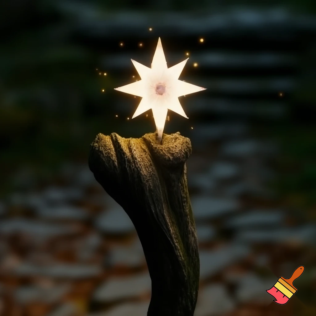 Magic walking stick with a star💫🌟⭐️🌠
