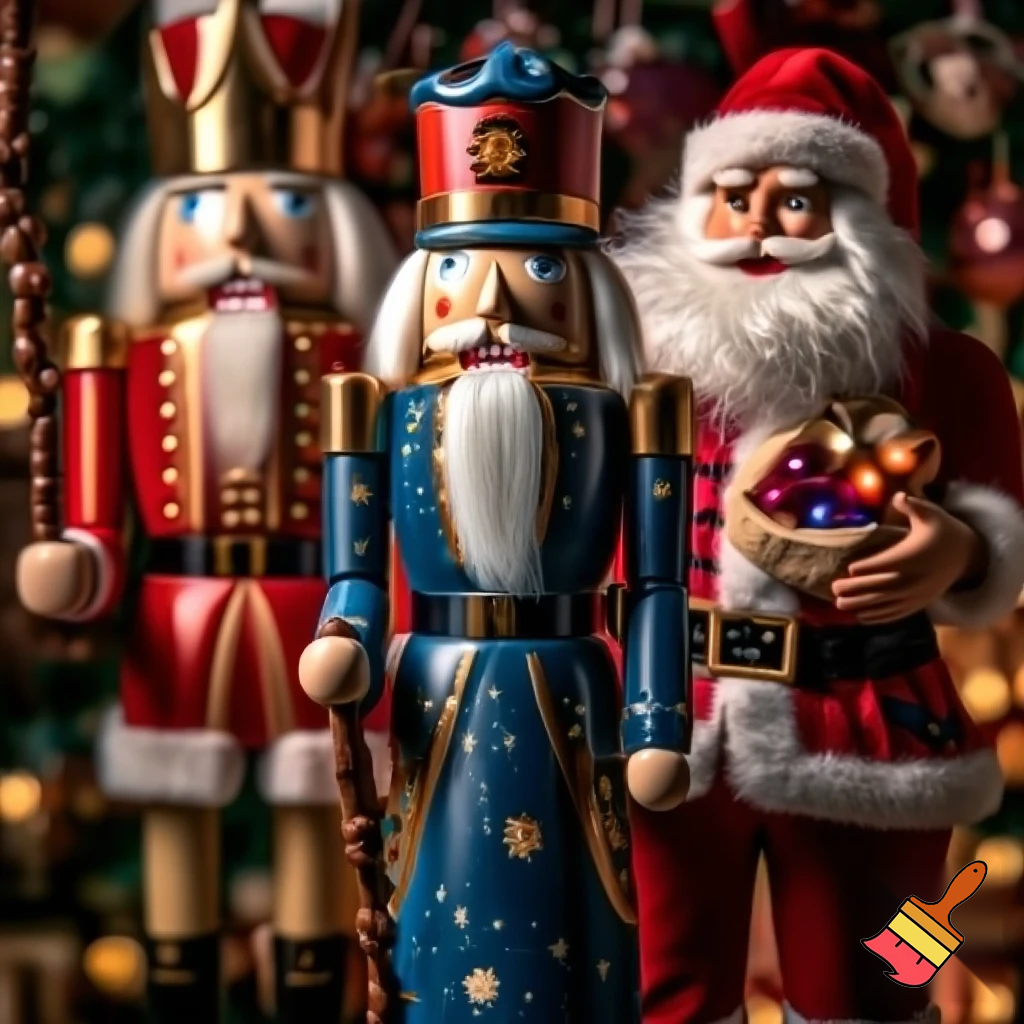 Christmas Nutcracker a wizard one Santa Claus one