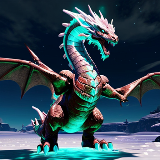 A cool image of Nydra the ice dragon from BOTW please
