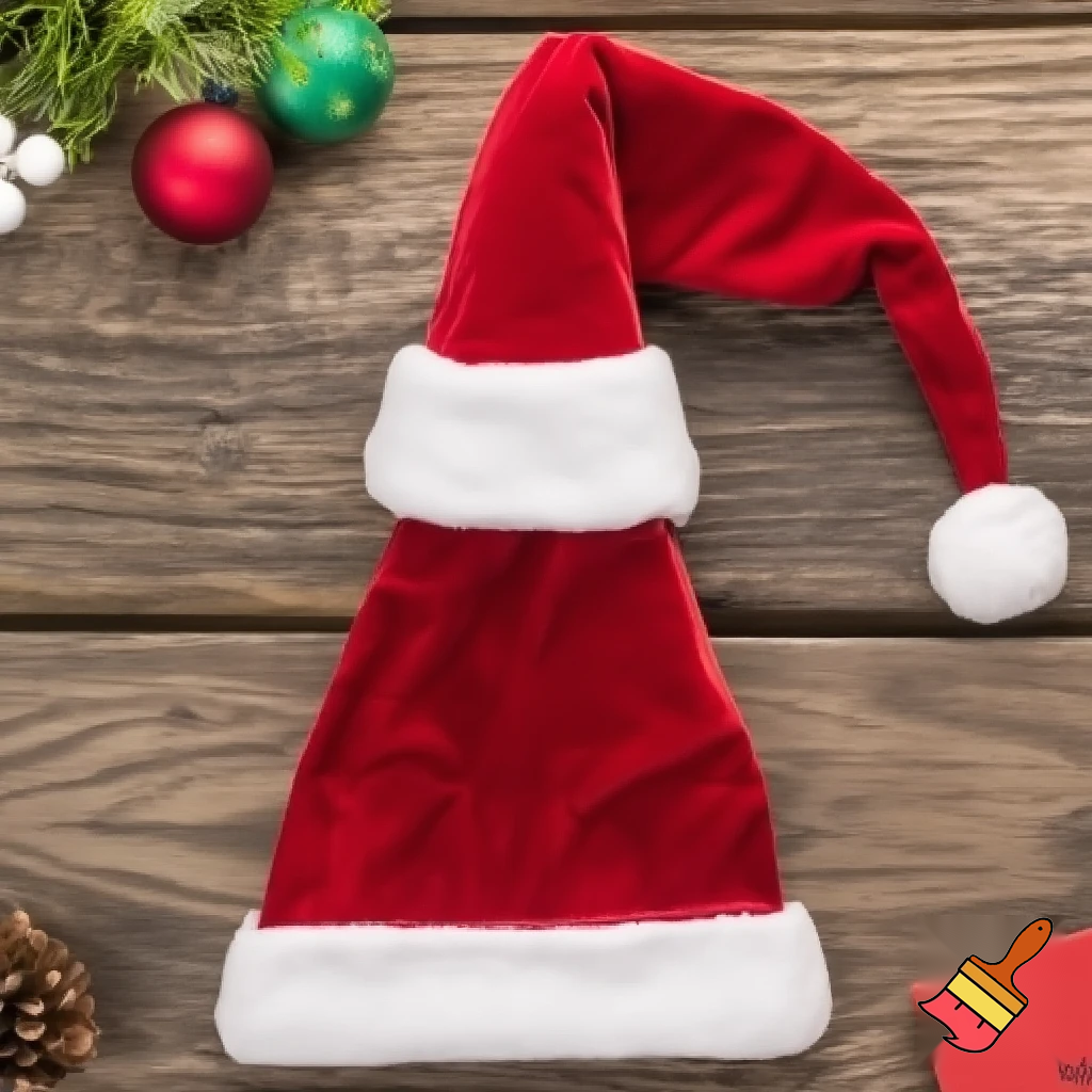 Christmas wizard hat read velvet Santa Claus hat