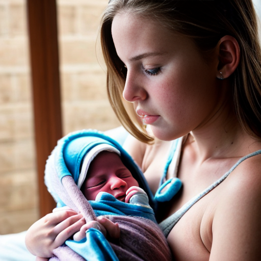 teenage girl breastfeeding her newborn baby