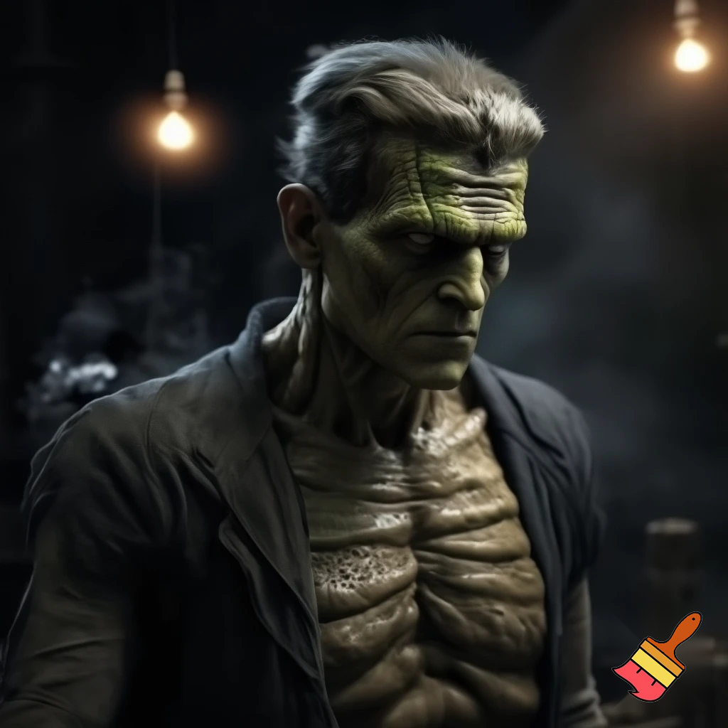 A lore acurate photo of Frankenstein