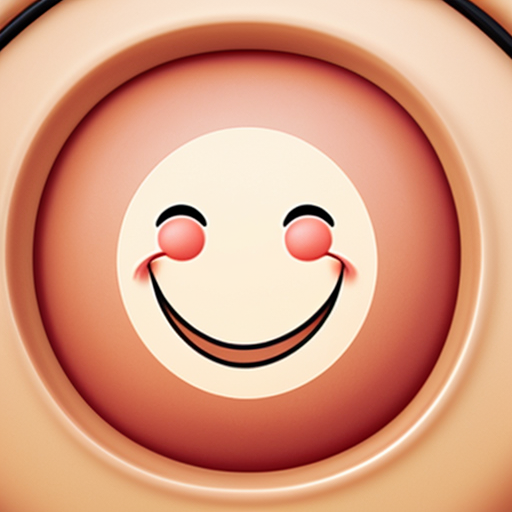 a super realistic laughing face emojji