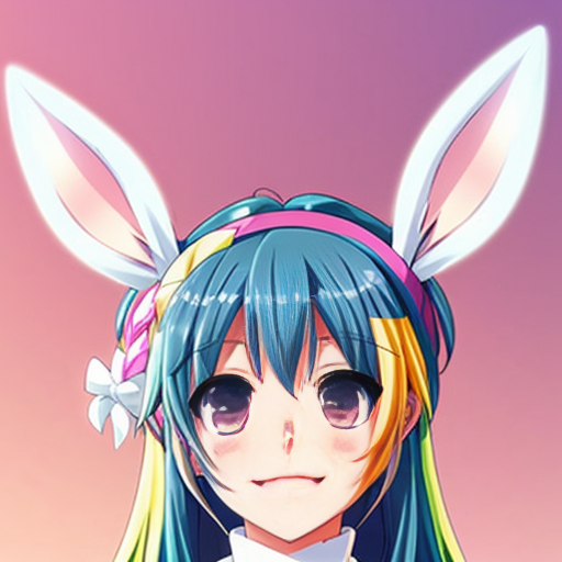 Top hats, Easter bun ears headband with bunny ears multicolour