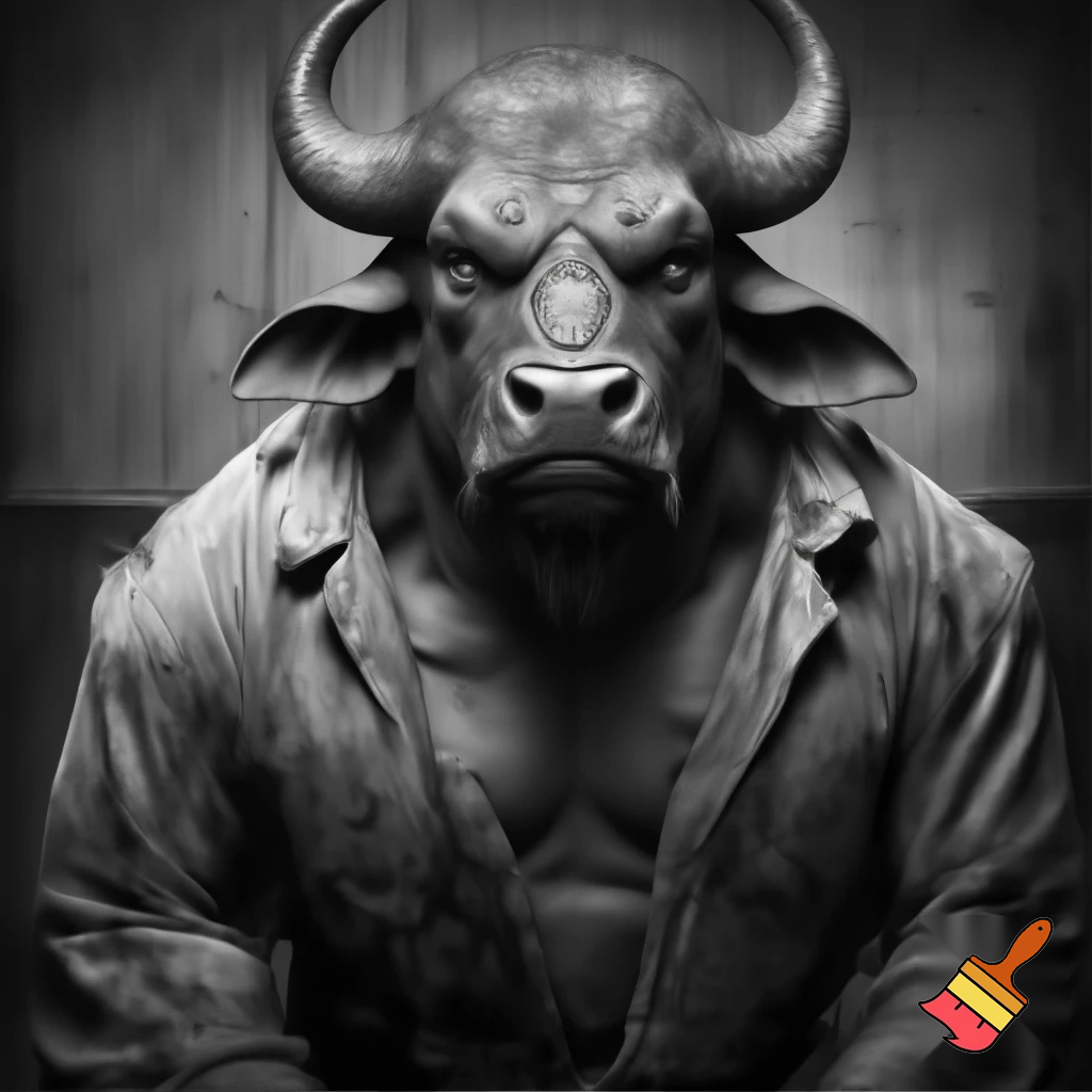 mugshot, water buffalo, deadly, feral, evil, prison outfit, guilty, face tattoo