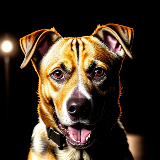 an old picture of a skinwalker dog staring at you half wisible in the dark in a creepy way make it a horror creatre in a creepy picture

