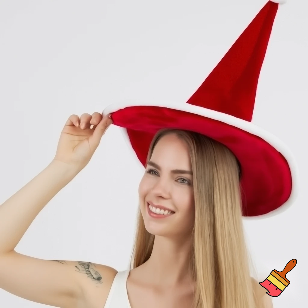 Christmas wizard hat Santa Claus hat velvet