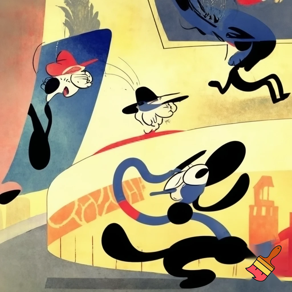 Humans in the style of Cartoon 20s