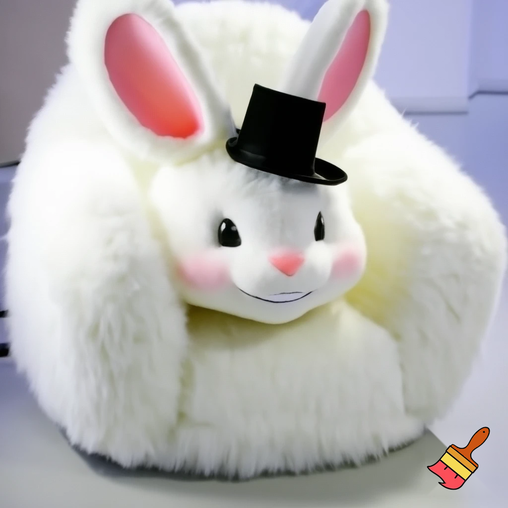 🏰 a chair van chair Easter bunny chair
Easter bunny with a top hat mascot costume Easter bunny chair