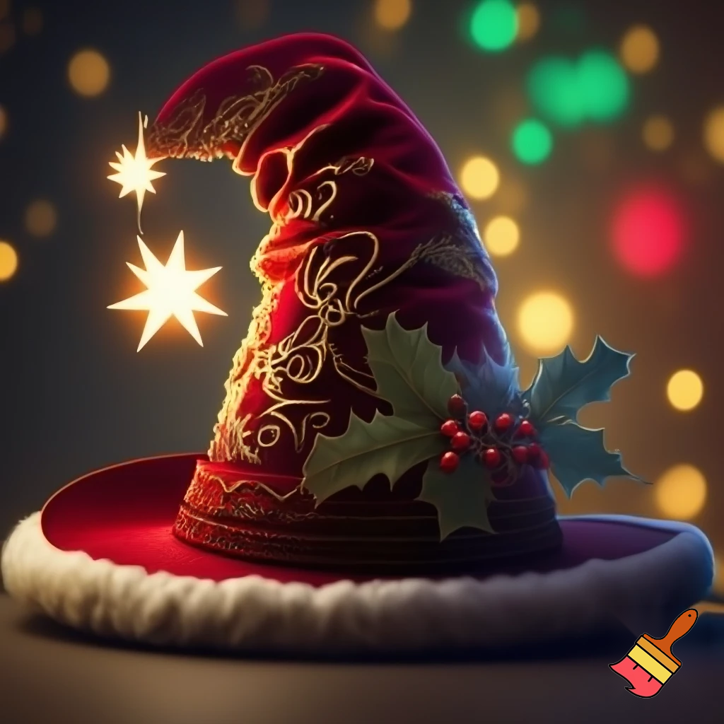 Christmas wizard hat