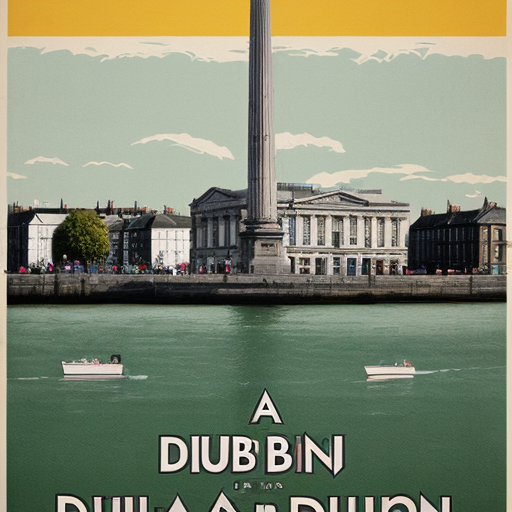 a poster for a trip to dublin