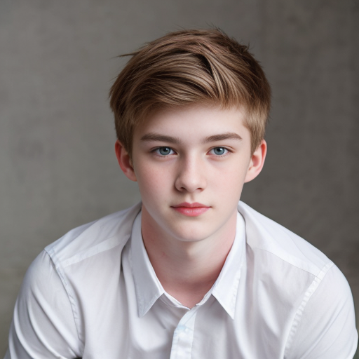 Handsome 18 year old with very pale skin, blue eyes and black hair