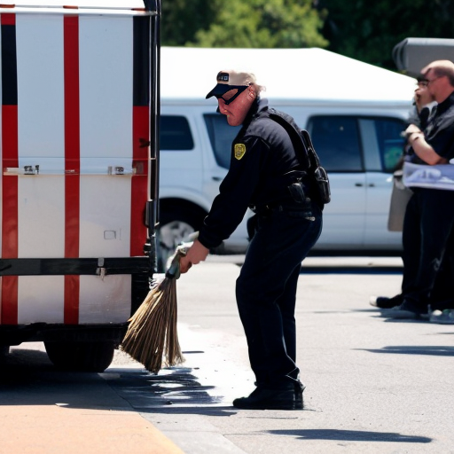 -a famous person doing a normal job.

