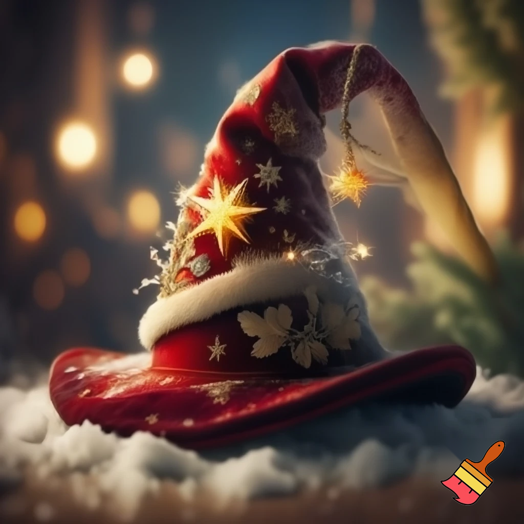 Christmas wizard hat