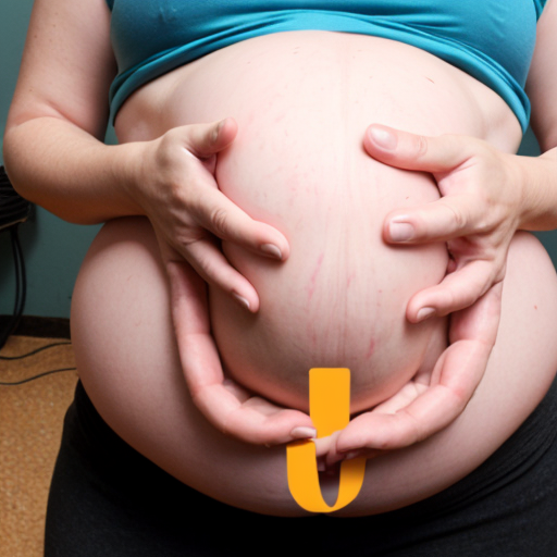 mejora la mano de la mujer embarazada que está debajo de la barriga sujetandola, mejorala para que parezca más real 