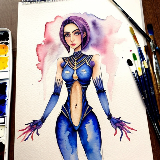 humanoid, bad quality, JoJo stand, anime style, there may be different colors, there may be different processes on body, single-color background