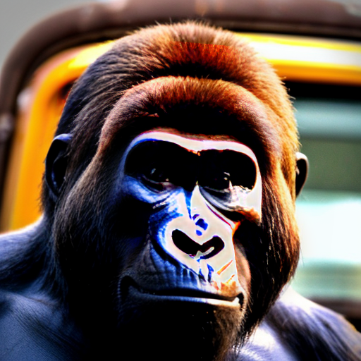 Gorilla ek purani rusty car / bike / object dekhta hai
Close-up eyes 👁️ (focus + curiosity)
Background me light thunder ⚡
Action:
👉 Gorilla dheere se haath badhata hai
