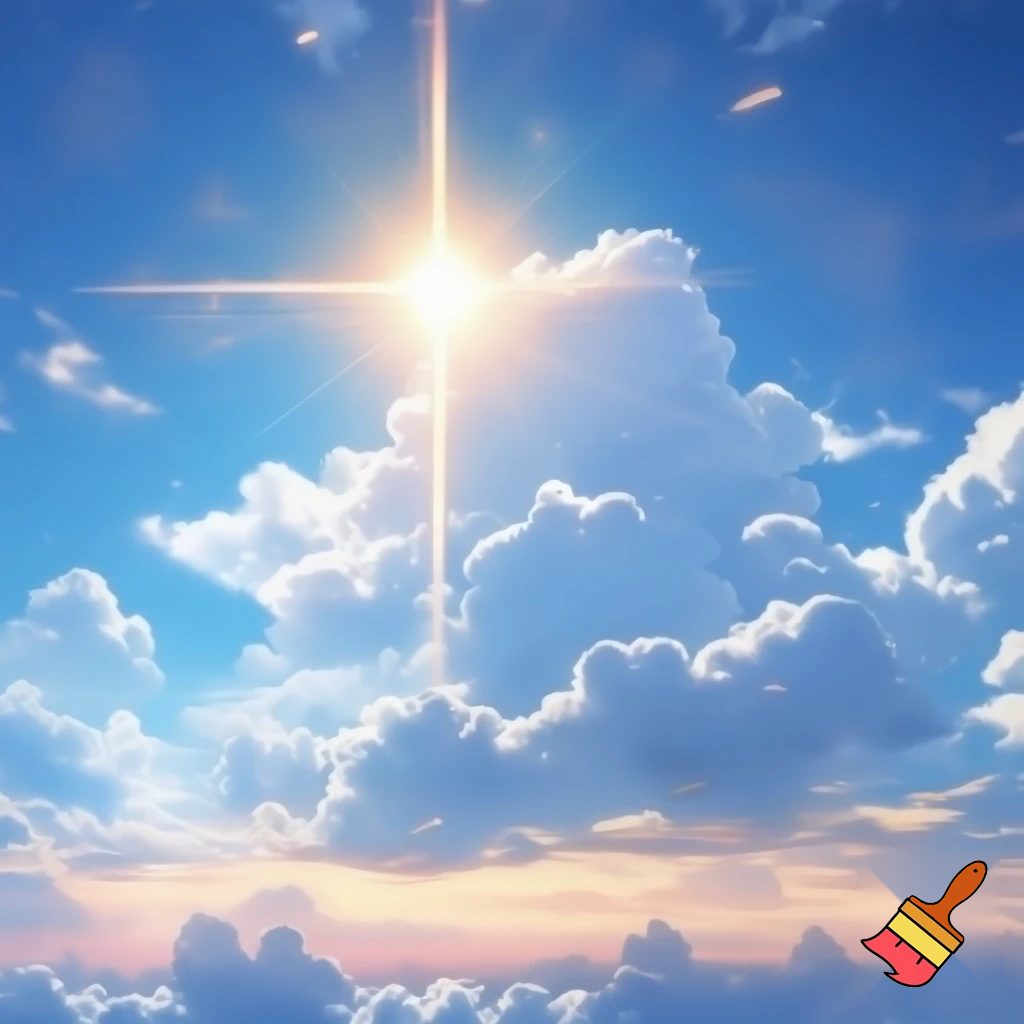 heven clouds sky sun