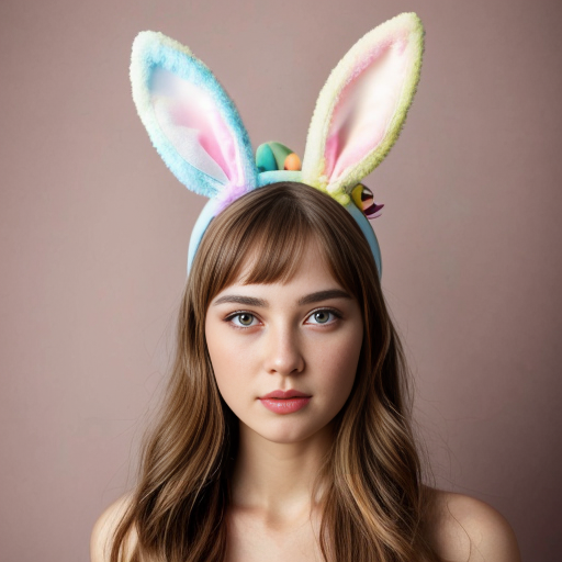 Top hats, Easter bun ears headband with bunny ears multicolour