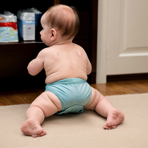 Trump mit voller Windel und verwirrtem Blick 