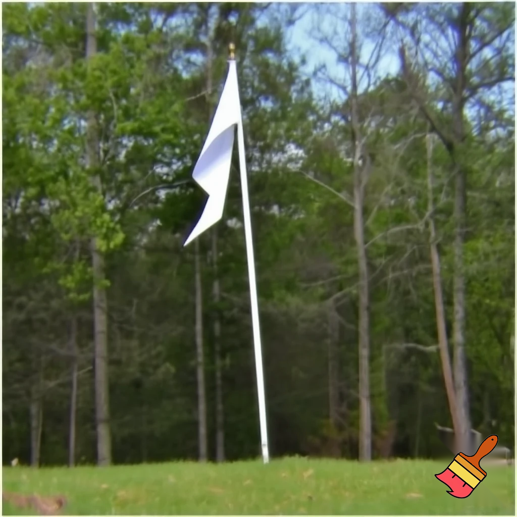 A flag of the woods