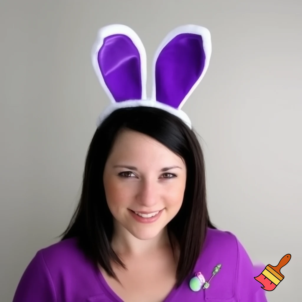 Easter bunny headband, top hat, Easter hat headband, top hat, purple and white, purple and white velvet top hat