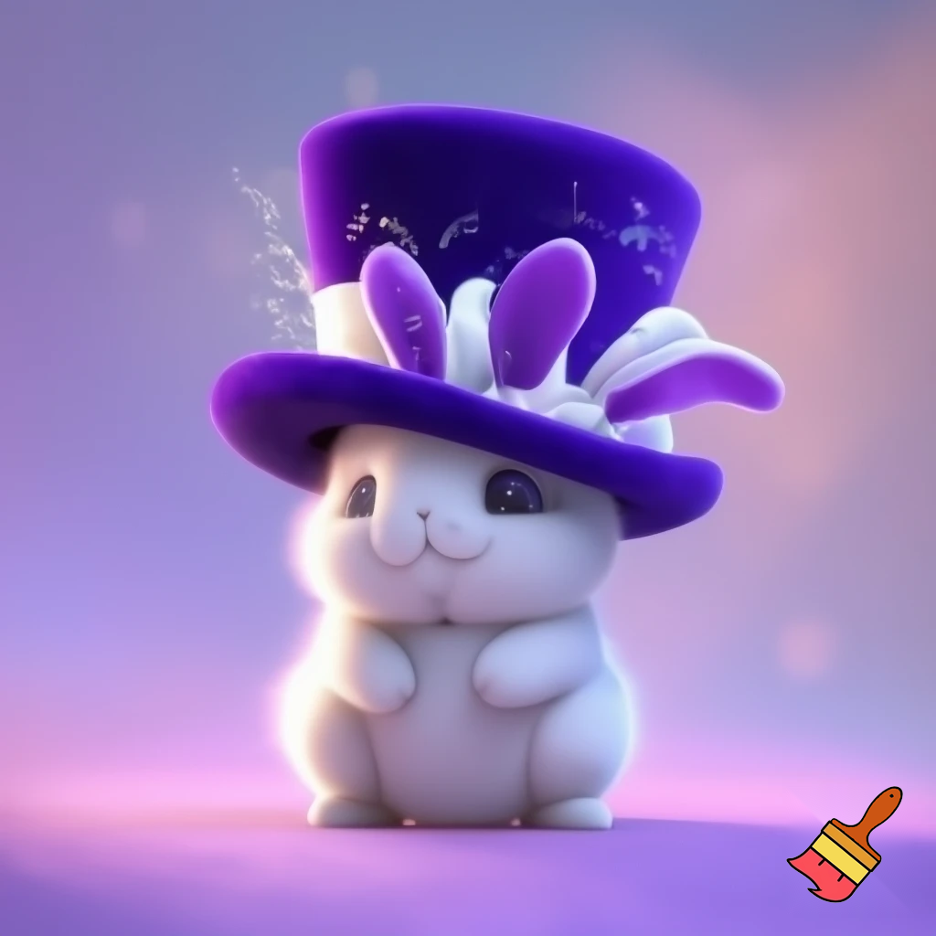 Black top hat with bunny ears velvet white and purple purple and white headband fabric and velvet glitter, purple and pink special present true special and delicate velvet white purple Easter bunny is bunny top hat velvet?
