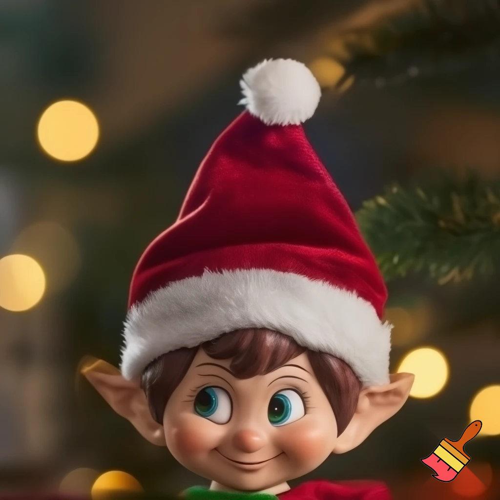 Elf on the shelf Christmas hat Santa Claus hat velvet