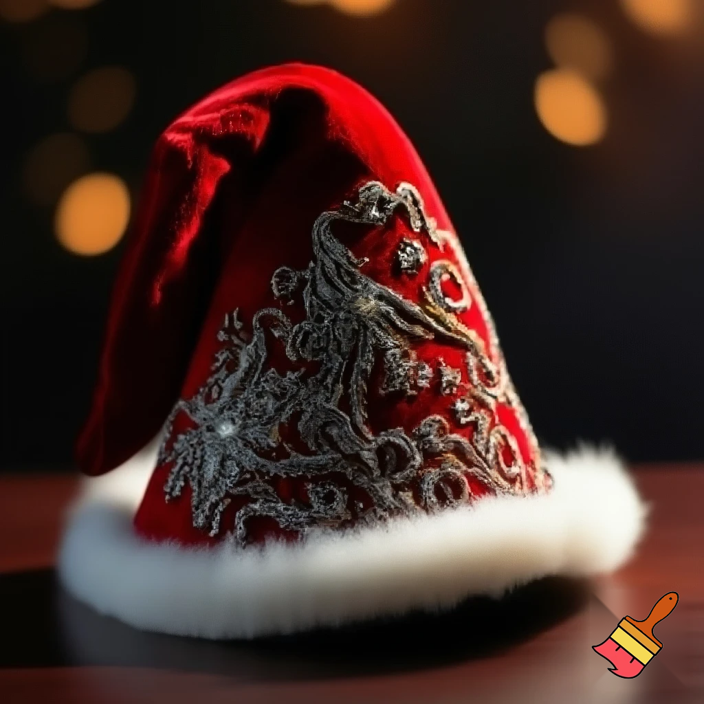 A wizard Christmas hat read the correct colour