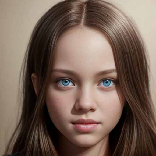 cute girl, realistic