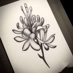 june birth flower tattoo