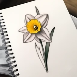 march birth flower tattoo
