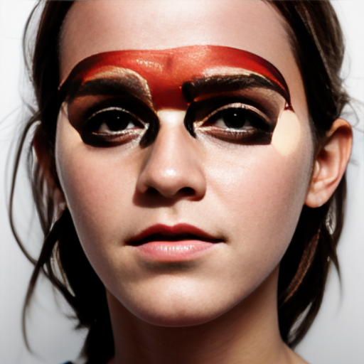 Emma Watson shot in the forehead