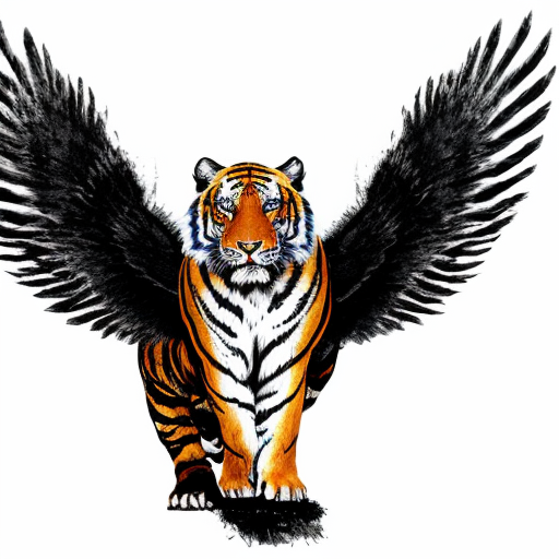 tiger with wings