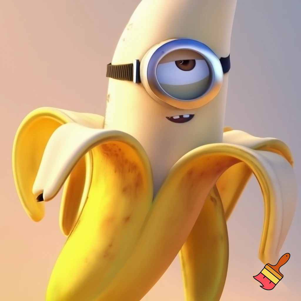 Minion inside a banana