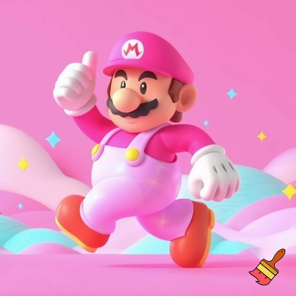 Pink mario