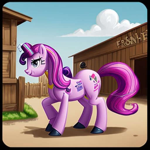 My Little Pony: Friendship is Magic: Pinkie Pie, who is tired, is pulling a horse drawn vehicle, hauling lots of fuel bottles from the Depot. She is at the Depot.