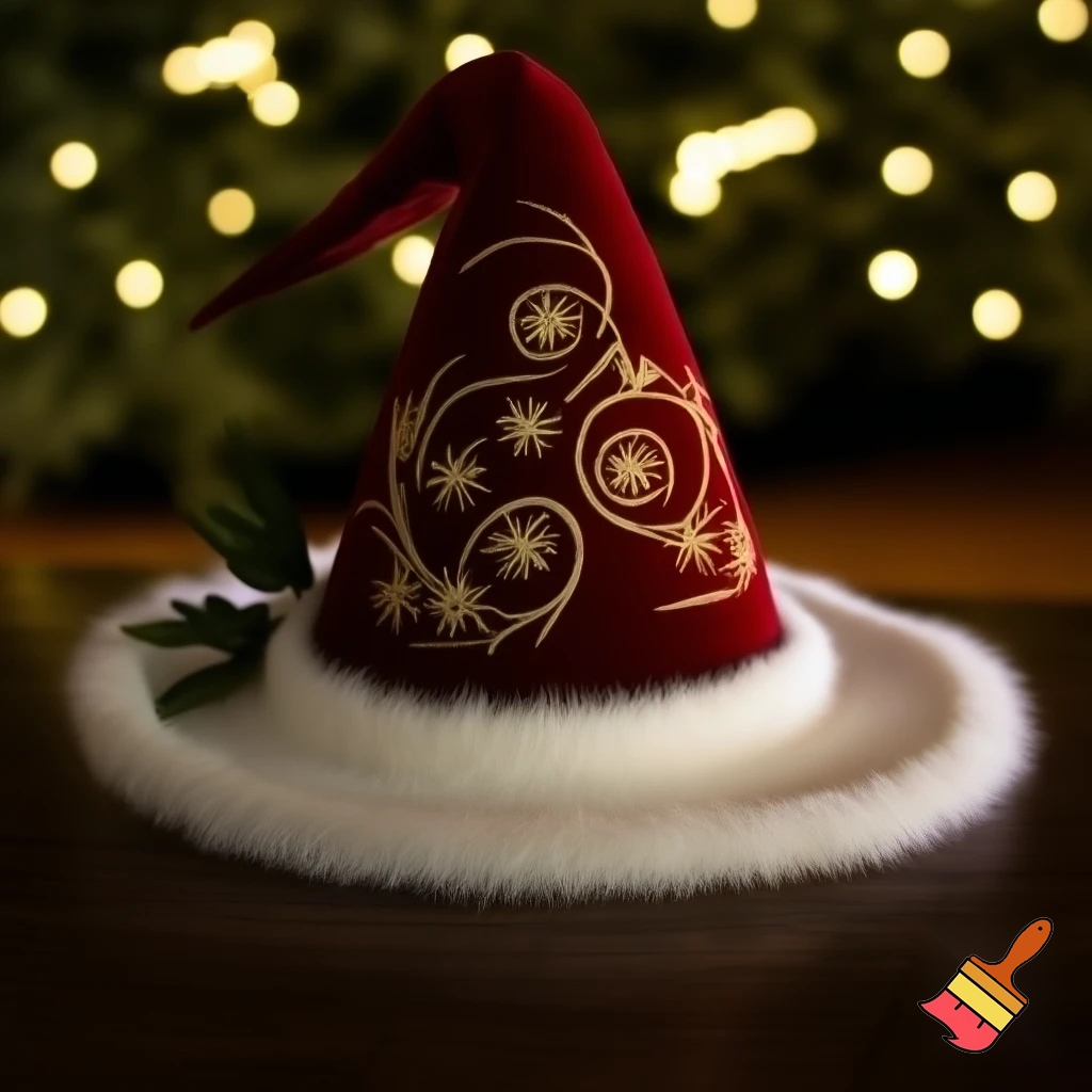 Christmas wizard hat