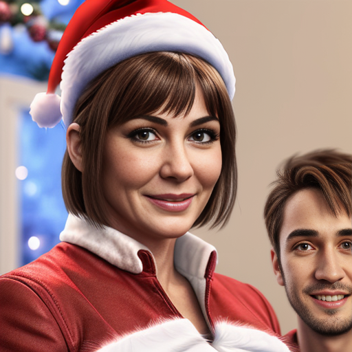 Star and the moon christmas cartoon