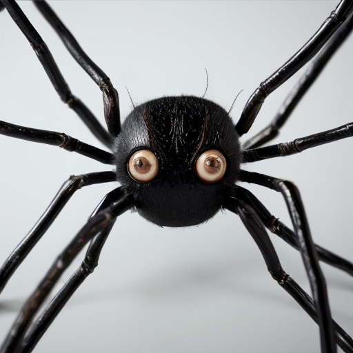 A fluffy, spherical 𝗣𝗨𝗥𝗣𝗟𝗘 spider stares with a terrified, 𝗱𝗲𝗲𝗿-𝗶𝗻-𝘁𝗵𝗲-𝗵𝗲𝗮𝗱𝗹𝗶𝗴𝗵𝘁𝘀 expression. It has dense 𝗠𝗔𝗨𝗩𝗘/𝗣𝗨𝗥𝗣𝗟𝗘 fur and glassy 𝗧𝗘𝗔𝗟 eyes. The mouth is an anxious grimace showing human-like 𝗪𝗛𝗜𝗧𝗘 teeth with a slight gap, 𝗟𝗜𝗚𝗛𝗧 𝗣𝗨𝗥𝗣𝗟𝗘 gums, and a 𝗣𝗔𝗟𝗘 𝗣𝗜𝗡𝗞 tongue. Six spindly legs have 𝗧𝗔𝗡𝗚𝗘𝗥𝗜𝗡𝗘 upper sections fading to 𝗩𝗜𝗢𝗟𝗘𝗧 tips.

An ornate 𝗚𝗢𝗟𝗗𝗘𝗡 𝗥𝗼𝗰𝗼𝗰𝗼 mirror reflects the spider's calm reflection. An antique 𝗕𝗥𝗢𝗡𝗭𝗘 candelabra casts an 𝗔𝗠𝗕𝗘𝗥 𝗚𝗟𝗢𝗪 with dramatic shadows. A 𝘀𝗽𝗼𝗼𝗸𝘆-𝗰𝘂𝘁𝗲 aesthetic uses 𝗴𝗹𝗼𝗯𝗮𝗹 𝗶𝗹𝗹𝘂𝗺𝗶𝗻𝗮𝘁𝗶𝗼𝗻 to bounce 𝗢𝗥𝗔𝗡𝗚𝗘 light against 𝗖𝗢𝗕𝗔𝗟𝗧 and 𝗗𝗘𝗘𝗣 𝗜𝗡𝗗𝗜𝗚𝗢 shadows. S𝗵𝗮𝗹𝗹𝗼𝘄 𝗱𝗲𝗽𝘁𝗵 𝗼𝗳 𝗳𝗶𝗲𝗹𝗱.  𝟴𝗞 𝟯𝗗 𝗖𝗚𝗜 𝗣𝗶𝘅𝗮𝗿 𝘀𝘁𝘆𝗹𝗲. 𝗖𝗶𝗻𝗲𝗺𝗮𝘁𝗶𝗰, 𝗰𝗵𝗮𝗿𝗮𝗰𝘁𝗲𝗿-𝗱𝗿𝗶𝘃𝗲𝗻  𝗹𝗶𝗴𝗵𝘁𝗶𝗻𝗴. 

Set in a dimly lit attic. Gnarled 𝗘𝗕𝗢𝗡𝗬 branch silhouettes behind the mirror. A 𝗗𝗨𝗦𝗧𝗬 𝗕𝗟𝗨𝗘 night sky. 𝗧𝗶𝗺 𝗕𝘂𝗿𝘁𝗼𝗻-𝗶𝗻𝘀𝗽𝗶𝗿𝗲𝗱 𝗴𝗼𝘁𝗵𝗶𝗰 𝗺𝘆𝘀𝘁𝗲𝗿𝘆. 𝗹𝗶𝗴𝗵𝘁𝗶𝗻𝗴.