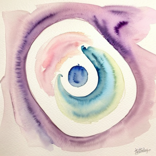 Fill a Circle with something abstract and figurative in o‘keeffe style 