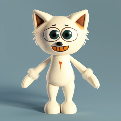 Cream anthropomorphic wolf
