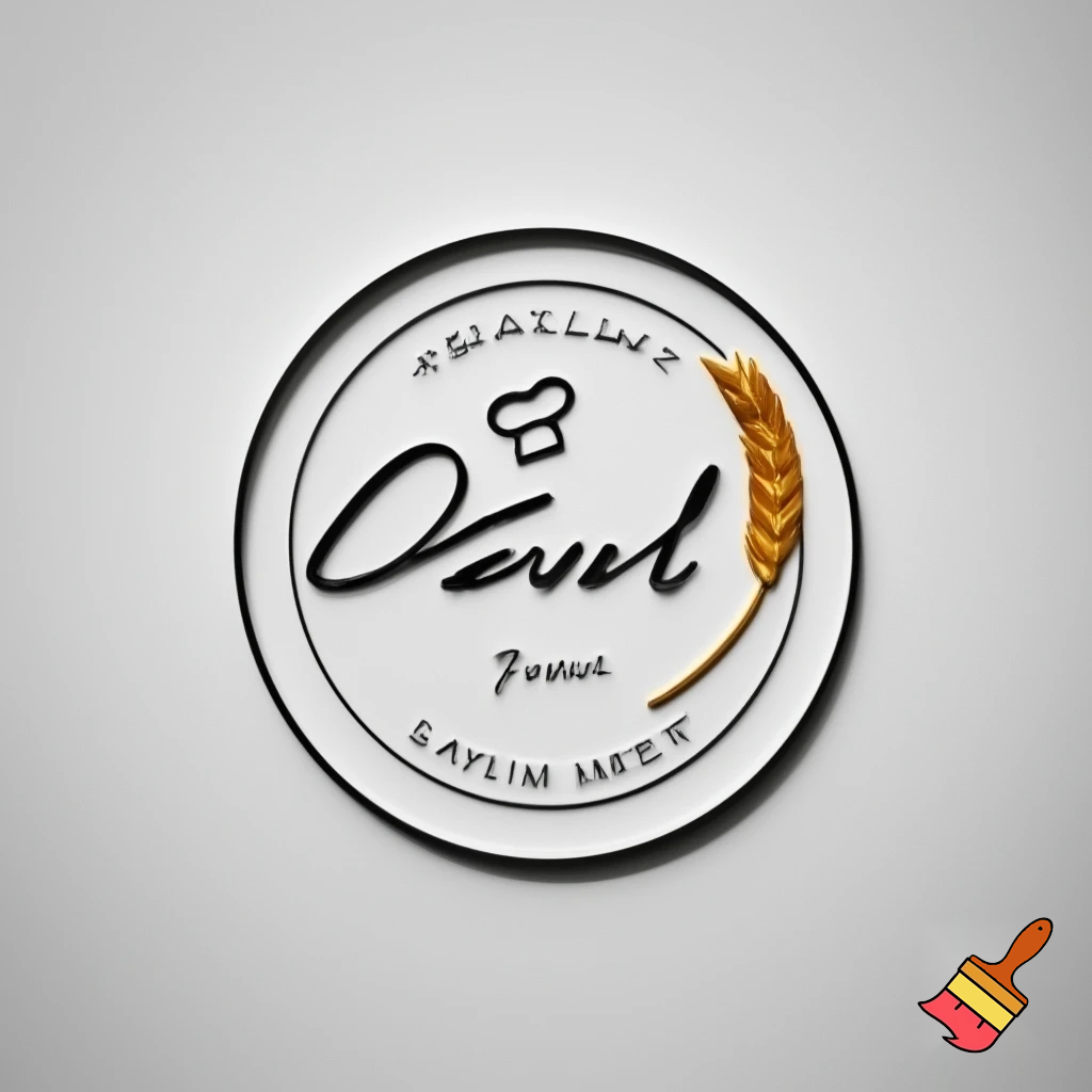 A bakery logo with tag line - "creating delicious memories" - be creative, minimalistic.  example - "Design Elements
Shape: The main design is contained within a double-lined circular emblem.

Color Scheme: Primarily black and white, with a splash of golden yellow/brown for the wheat stalk.

Key Iconography:

A stylized chef's hat sits above the name.

A stalk of wheat/grain (in golden yellow/brown) is incorporated into the right side of the main wordmark, extending slightly outside the inner circle.

Text Elements
Primary Name: "Krupa" is written in a prominent, flowing, handwritten-style script font in the center.

Slogan/Motto (Top Arc): The phrase "CREATING DELICIOUS" is written in a curved line along the upper inside arc of the circle, in an all-caps, clean serif or sans-serif font.

Category/Descriptor (Bottom): The word "BAKERY" is centered directly below the main name "Krupa," in the same font as the slogan.

Slogan/Motto (Bottom Arc): The word "MEMORIES" is written in a curved line along the lower inside arc, balancing the top text.

Summary
The logo is a classic, circular bakery emblem that reads "Krupa" in a script font, featuring a chef's hat and a wheat stalk, framed by the slogan "CREATING DELICIOUS BAKERY MEMORIES"."