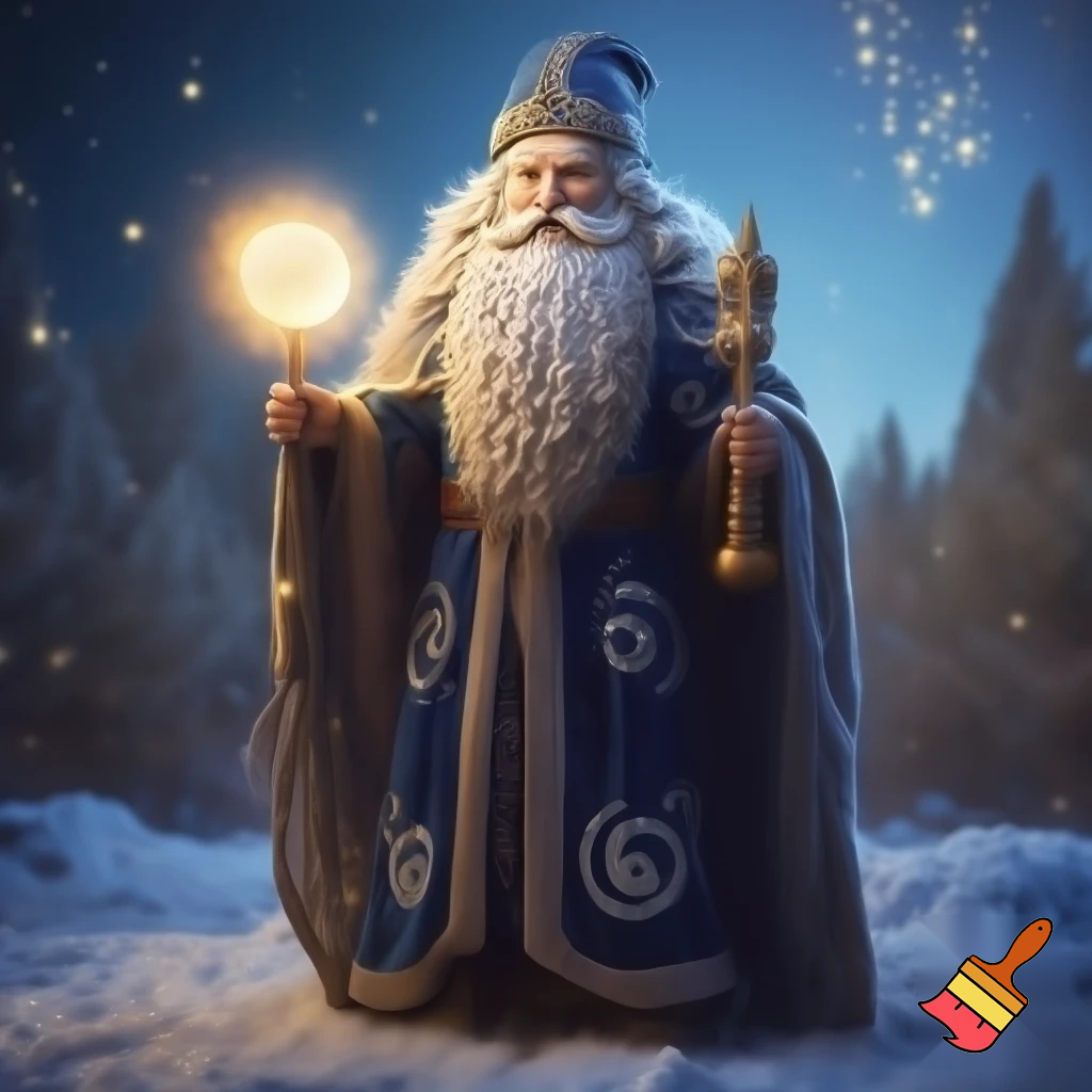 A wizard Nutcracker Santa Claus Nutcracker