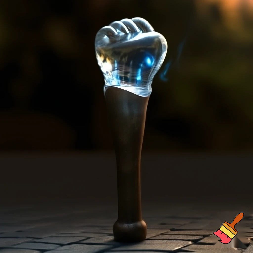 Stick crystal ball walking stick magic walking stick